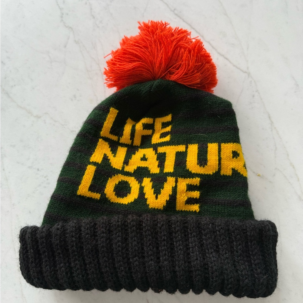 Free City Kids Beanie - Green and Black